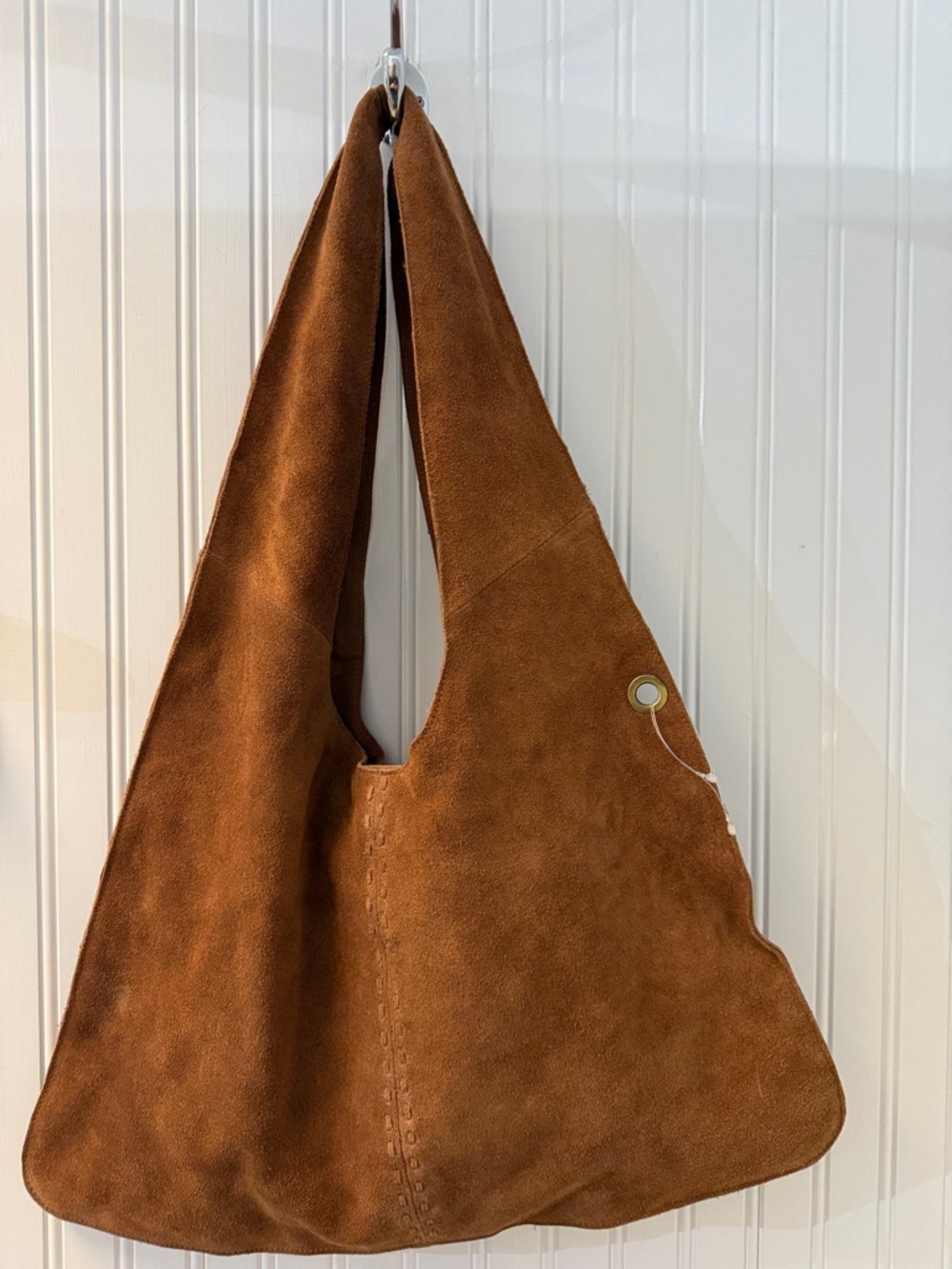 🤎 Free People Suede Hobo Shoulder Bag in Brown - slouchy marevelousness